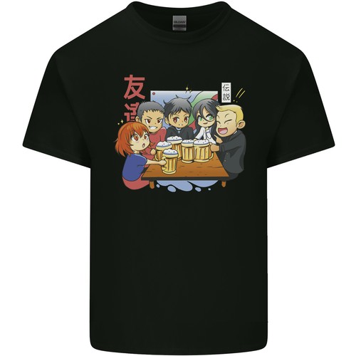 Chibi anime friends che bevono - chibi,