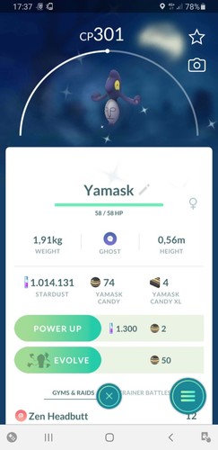 Shiny yamask pokèmon go - ✨shiny,