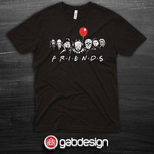 Shirt friends horror 100 - horror, 100%